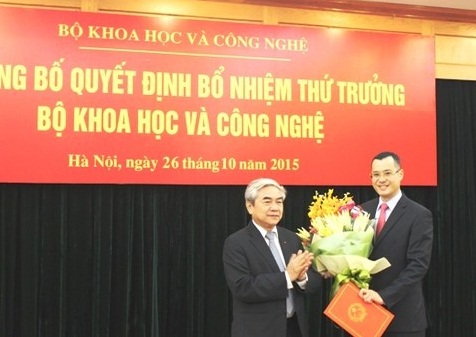 c&ocirc;ng bố v&agrave; trao Quyết định bổ nhiệm &ocirc;ng Phạm Đại Dương giữ chức vụ Thứ trưởng Bộ KH&CN.