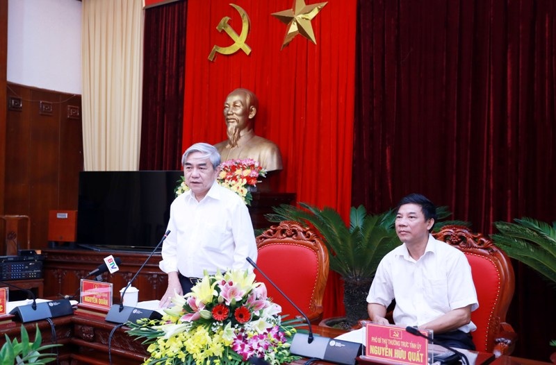 Bộ trưởng Nguyễn Quân phát biểu tại buổi làm việc Bộ trưởng Nguyễn Quân phát biểu tại buổi làm việc