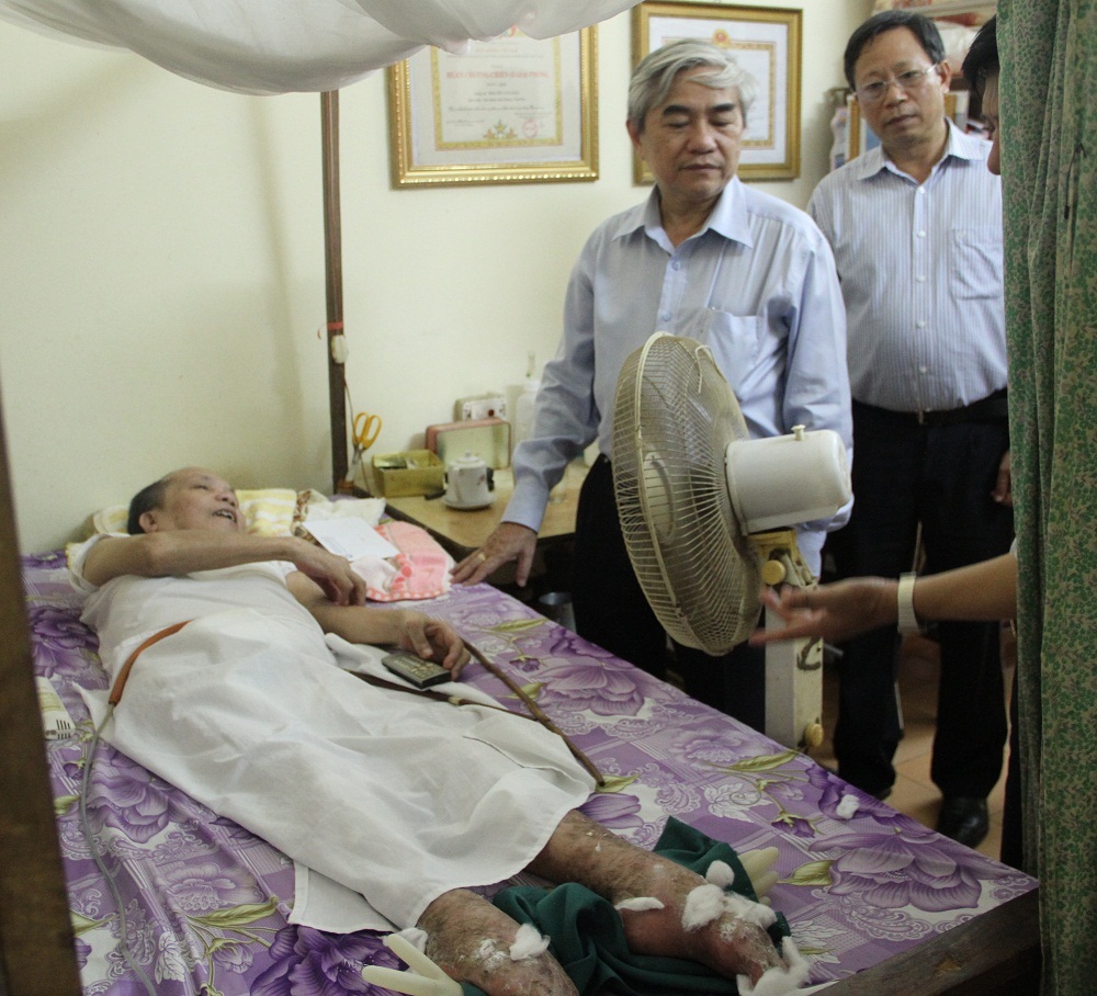 Nhiều thương binh nằm liệt giường thời gian d&agrave;i, một số bộ phận tr&ecirc;n cơ thể bị hoại tử