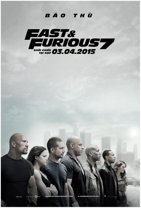 'Fast and Furious 7' l&agrave; phim bom tấn 2015 đ&aacute;ng chờ đợi nhất th&aacute;ng 4 n&agrave;y