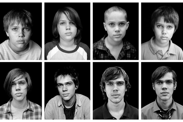 H&igrave;nh ảnh nam diễn vi&ecirc;n Ellar Coltrane (vai Mason) trưởng th&agrave;nh qua 12 năm l&agrave;m phim 'Boyhood'