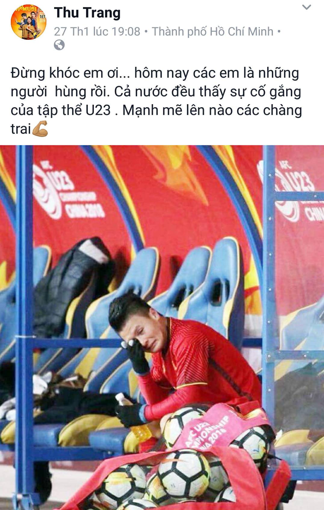 hoai-linh-dong-vien-u23-viet-nam-vi-cup-vo-dich-nhu-chiec-ly-uong-bia-gay-bao