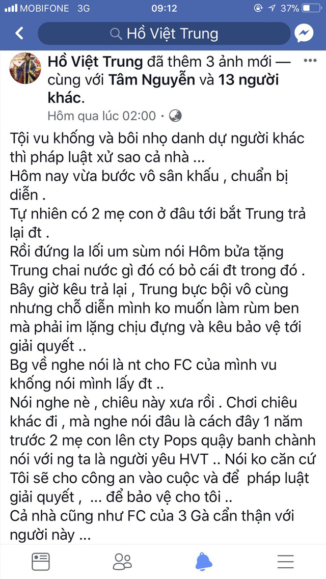 ca-si-ho-viet-trung-bi-to-cam-nham-iphone-5-cong-an-vao-cuoc