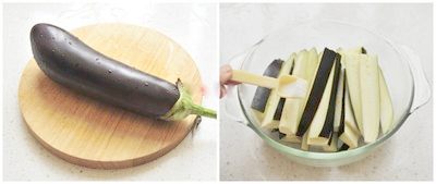 Đầu ti&ecirc;n cắt c&agrave; t&iacute;m th&agrave;nh kh&uacute;c d&agrave;i chừng 5-7cm 