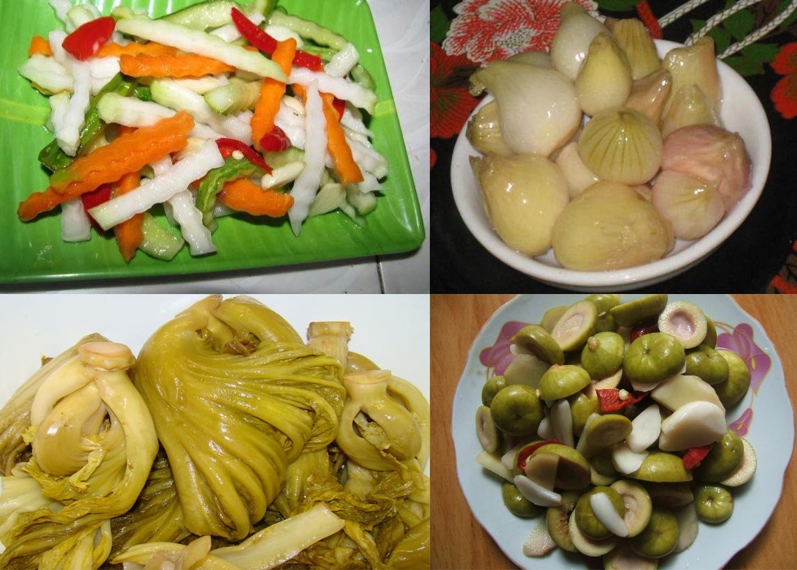 Mâm cơm ngày Tết thường nhiều thịt, bánh và những món nhiều mỡ dễ ngán, chán ăn cho các thành viên trong Đăng ký và nhận 60K 24 bao lì xì miễn phí mỗi ngày. Một số món muối như: dưa cải muối, hành muối, cà rốt muối... lại trở thành 'đặc sản' chống ngán hiệu quả.