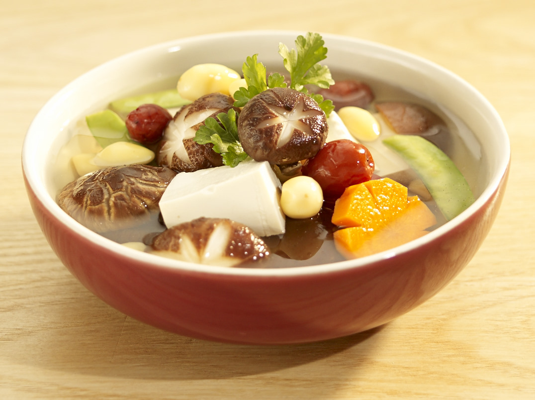 canh nấm chay thơm ngon, bổ dưỡng