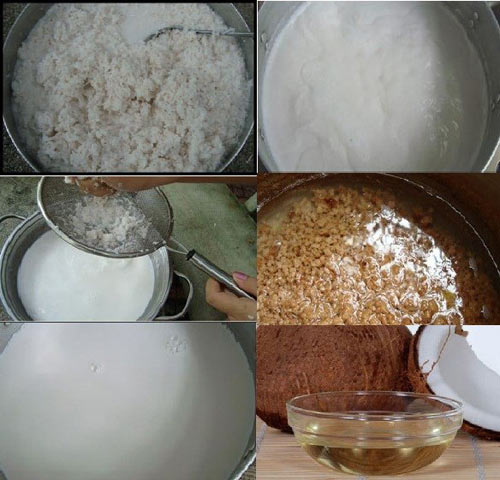 C&aacute;c bước trong c&aacute;ch l&agrave;m dầu dừa nguy&ecirc;n chất