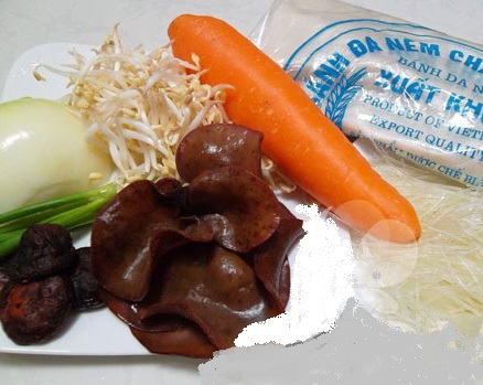 Nguy&ecirc;n liệu l&agrave;m nem chay
