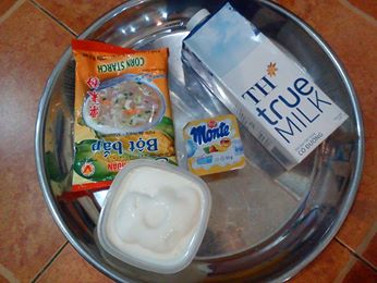 Nguy&ecirc;n liệu cho c&aacute;ch l&agrave;m v&aacute;ng sữa kh&aacute; đơn giản