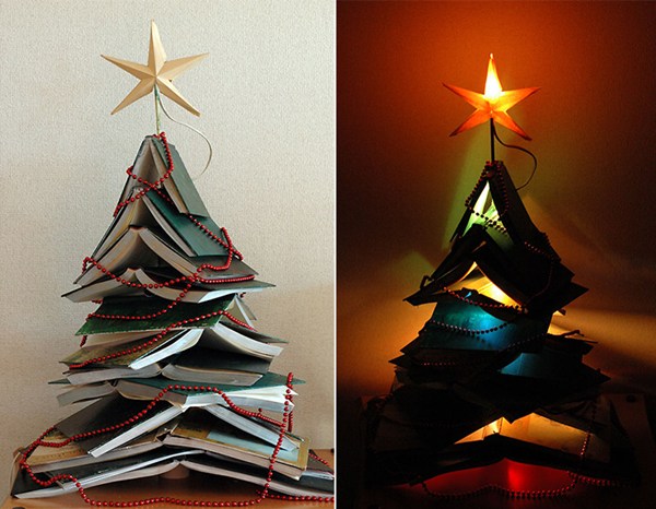 C&aacute;ch l&agrave;m c&acirc;y th&ocirc;ng noel tr&ecirc;n tường bằng giấy