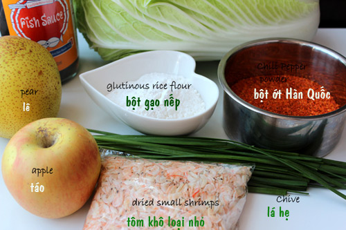 Nguy&ecirc;n liệu l&agrave; yếu tố then chốt trong c&aacute;ch muối kim chi ngon gi&ograve;n
