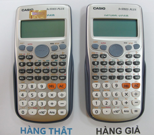 Ph&acirc;n biệt m&aacute;y t&iacute;nh Casio thật v&agrave; giả