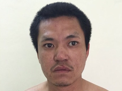 Con nghiện Nguyễn Minh Đức tại cơ quan c&ocirc;ng an