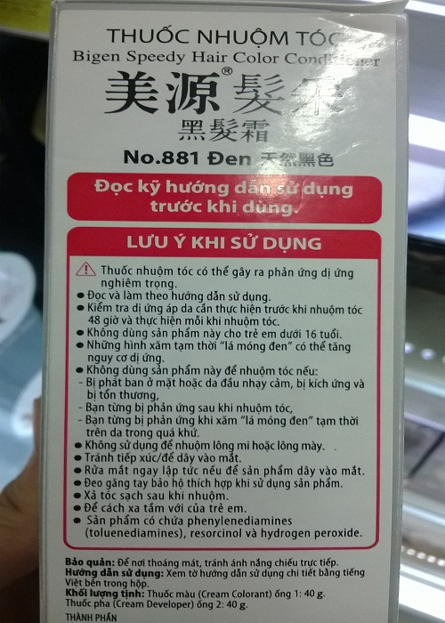 Cảnh b&aacute;o anh to&agrave;n từ thuốc nhuộm t&oacute;c