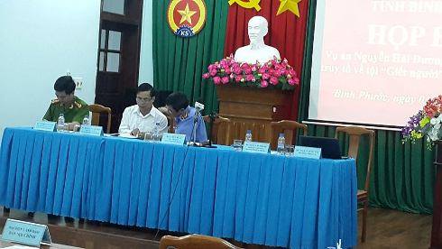 Họp b&aacute;o c&ocirc;ng bố thảm s&aacute;t ở B&igrave;nh Phước