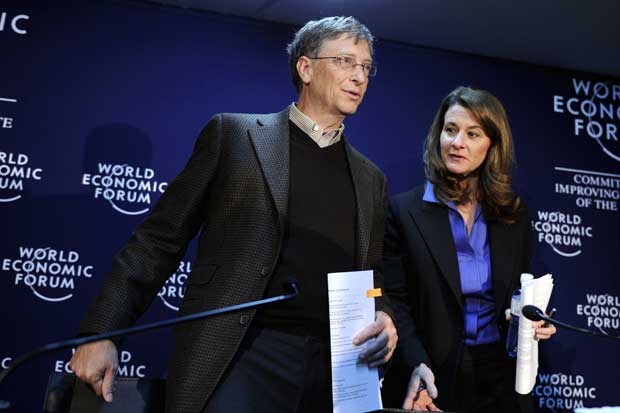 những cặp đ&ocirc;i gi&agrave;u nhất thế giới Bill v&agrave; Melinda Gates 