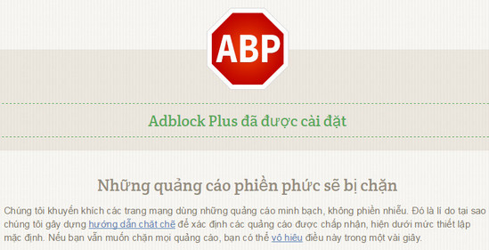 Chặn những quảng c&aacute;o phiền phức khi lướt web với Adblockplus 