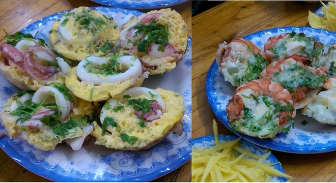 Hai đĩa b&aacute;nh căn t&ocirc;m v&agrave; b&aacute;nh căn mực c&oacute; gi&aacute; 250.000 đồng tại qu&aacute;n ăn bị tố &lsquo;chặt ch&eacute;m ở Nha Trang&rsquo;