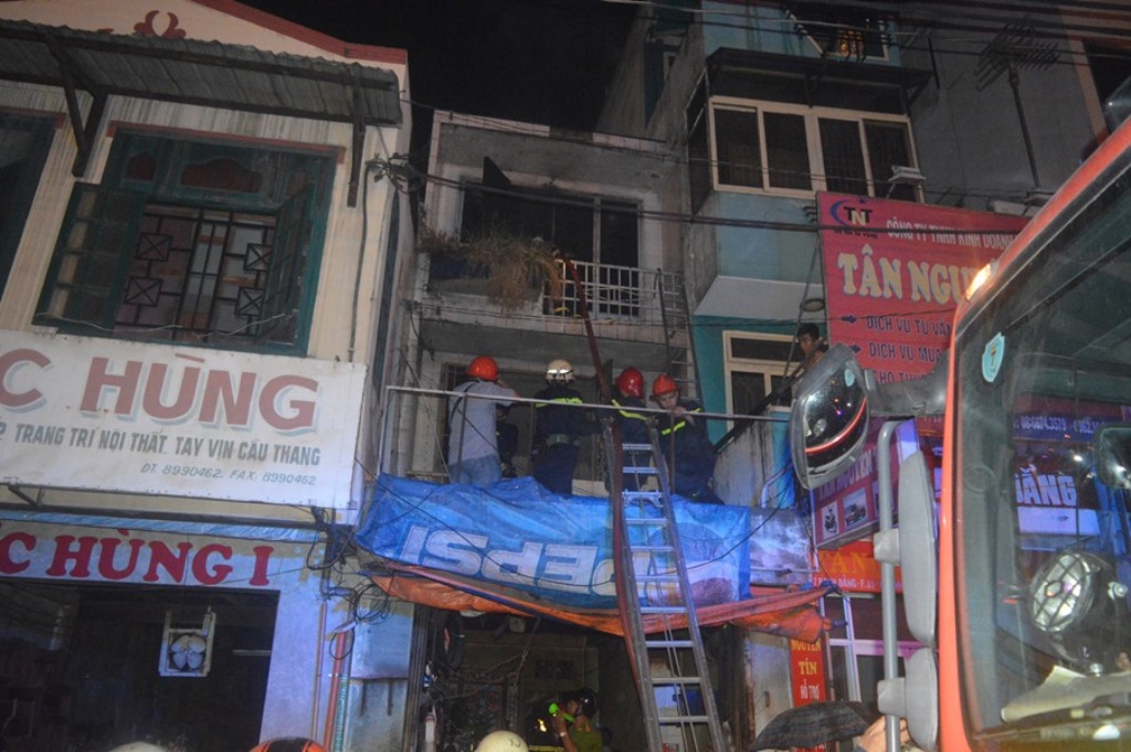 Hiện trường nơi xảy ra vụ ch&aacute;y