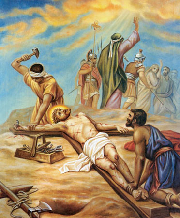 Ch&uacute;a Jesus bị đ&oacute;ng đinh v&agrave;o c&acirc;y th&aacute;nh gi&aacute;