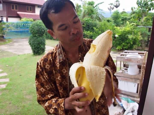Quả chuối to bằng cổ ch&acirc;n g&acirc;y x&ocirc;n xao