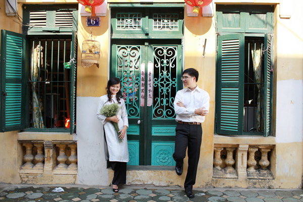Khu phố cổ H&agrave; Nội l&agrave; lựa chọn kh&ocirc;ng tồi cho người muốn chụp ảnh Tết dương lịch 2015 ở H&agrave; Nội