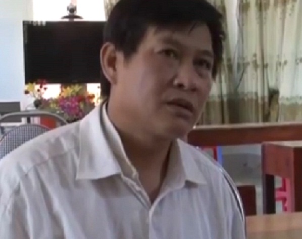 Đối tượng Đ&agrave;m Quang Trung - Chủ tịch Hội n&ocirc;ng d&acirc;n x&atilde; Th&ocirc;ng Huề