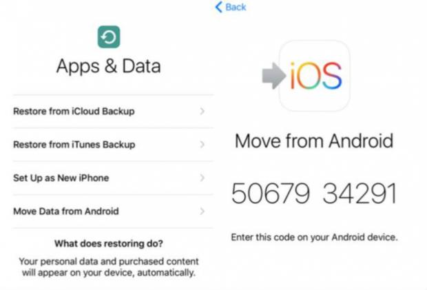 C&aacute;ch đơn giản để chuyển dữ liệu từ Android sang iPhone