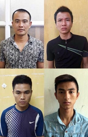 Nh&oacute;m c&ocirc;n đồ bị bắt giữ
