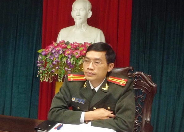Trung t&aacute; Dương Hồng Quang - Trưởng Ph&ograve;ng Tham mưu, C&ocirc;ng an tỉnh H&agrave; Nam