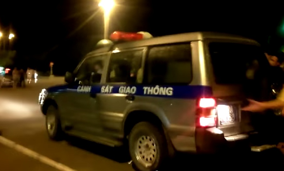 Xe c&ocirc;ng vụ của lực lượng CSGT TP. Lạng Sơn