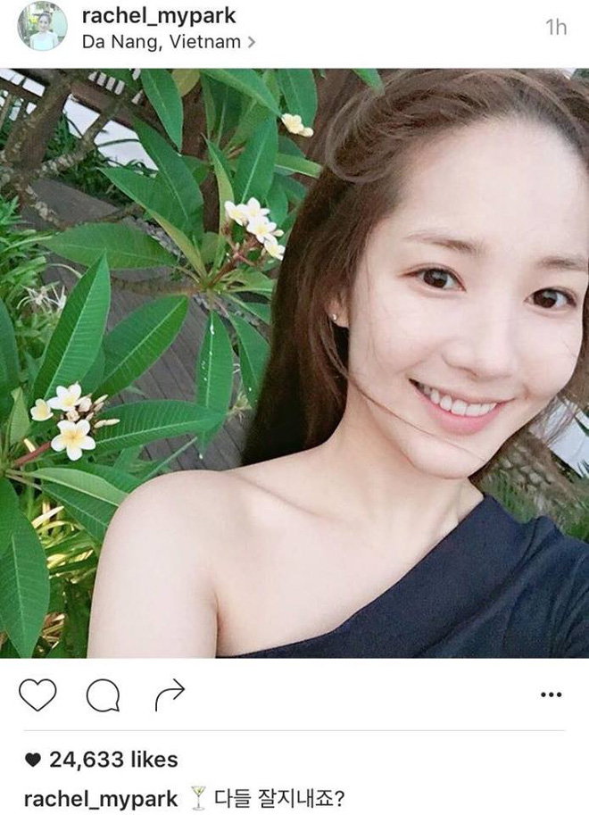 Bức h&igrave;nh diễn vi&ecirc;n Park Minh Young ở Đ&agrave; Nẵng được đăng tải tr&ecirc;n Instagram