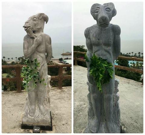 Tượng 12 con gi&aacute;p ở Hải Ph&ograve;ng: Hết bikini, ch&ugrave;m nho che th&acirc;n... giờ cấm lu&ocirc;n trẻ em