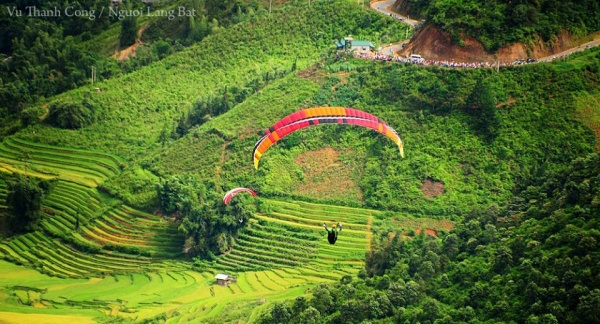Fesival  D&ugrave; lượn &lsquo;Bay tr&ecirc;n m&ugrave;a v&agrave;ng&rsquo; ở Y&ecirc;n B&aacute;i 