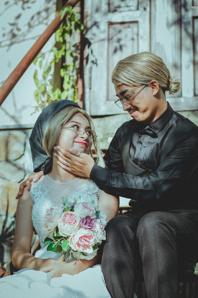 B&ograve; lăn ra cười với bộ ảnh cưới đẹp lạ k&igrave; của &lsquo;th&aacute;nh chế&rsquo; Đỗ Duy Nam