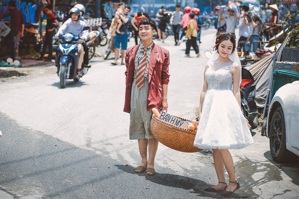 B&ograve; lăn ra cười với bộ ảnh cưới đẹp lạ k&igrave; của &lsquo;th&aacute;nh chế&rsquo; Đỗ Duy Nam