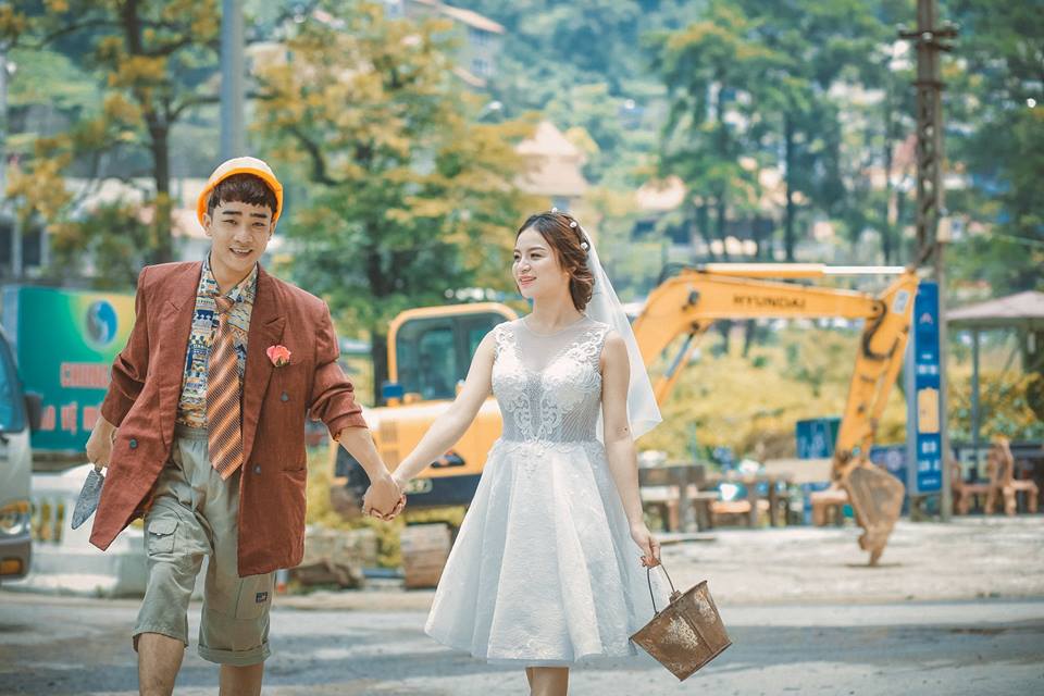 B&ograve; lăn ra cười với bộ ảnh cưới đẹp lạ k&igrave; của &lsquo;th&aacute;nh chế&rsquo; Đỗ Duy Nam