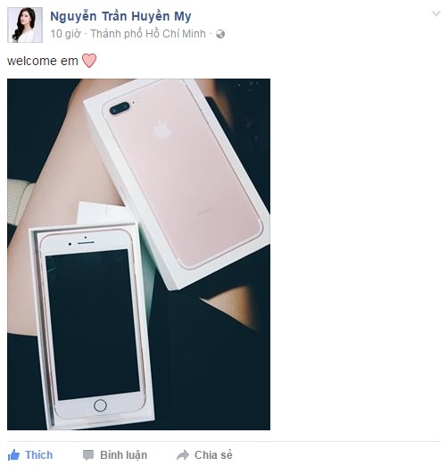 Những sao Việt đầu ti&ecirc;n sở hữu iphone 7
