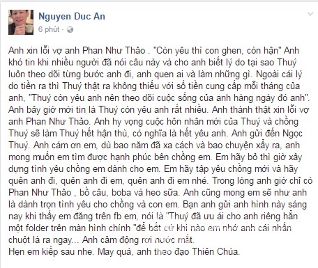 Đại gia Đức An: 'Anh b&acirc;y giờ mới tin Ngọc Th&uacute;y c&ograve;n y&ecirc;u anh rất nhiều'