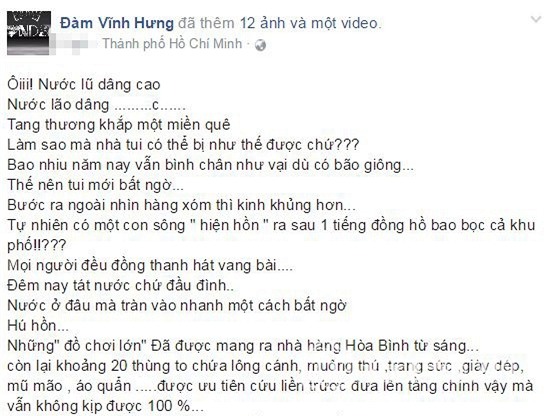 Đ&agrave;m Vĩnh Hưng thống k&ecirc; thiệt hại sau mưa lớn