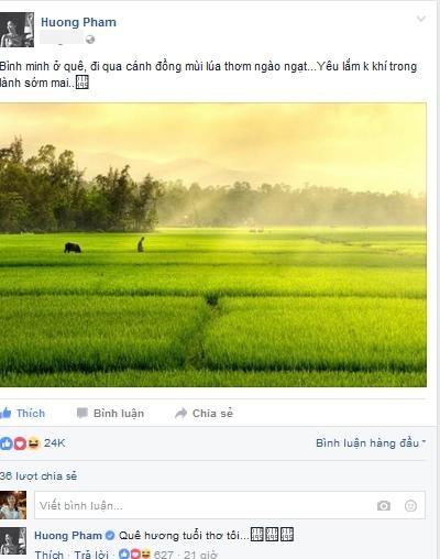 Phạm Hương bị fan 'b&oacute;c mẽ' v&igrave; sống ảo