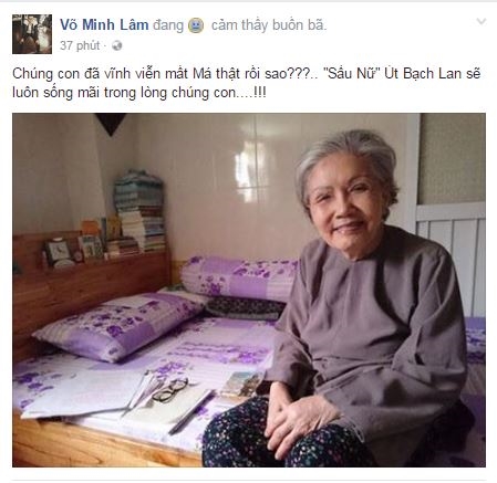 Sao Việt kh&oacute;c thương trước sự ra đi của nghệ sĩ &Uacute;t Bạch Lan