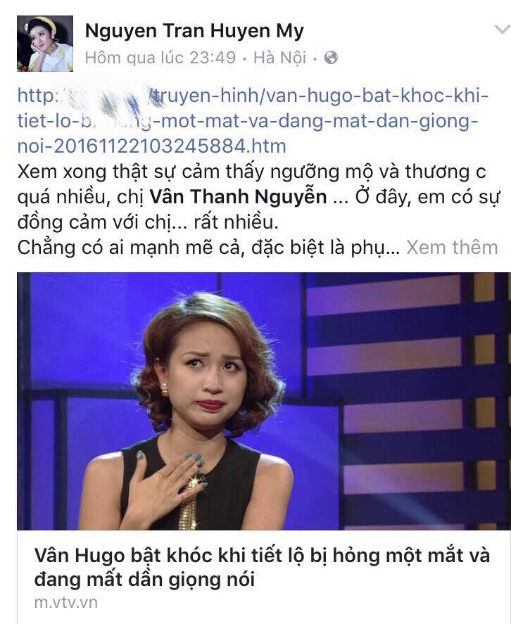 Sao Việt c&ugrave;ng kh&aacute;n giả gửi lời động vi&ecirc;n MC V&acirc;n Hugo