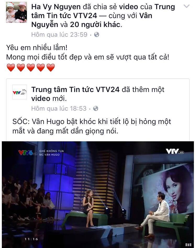 Sao Việt c&ugrave;ng kh&aacute;n giả gửi lời động vi&ecirc;n MC V&acirc;n Hugo
