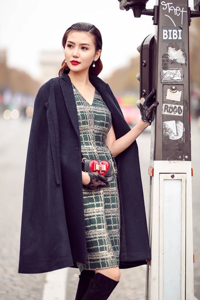'Nữ hoàng sắc đẹp toàn cầu' Ngọc Duyên gây ấn tượng trên phố Paris