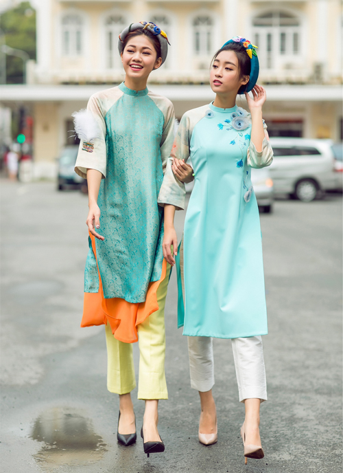 Mỹ Linh, Thanh T&uacute; dịu d&agrave;ng trong bộ ảnh &aacute;o d&agrave;i ng&agrave;y Tết
