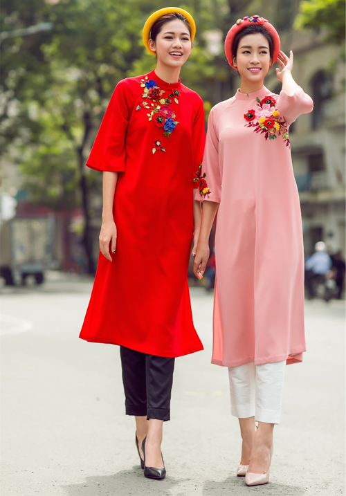 Mỹ Linh, Thanh T&uacute; dịu d&agrave;ng trong bộ ảnh &aacute;o d&agrave;i ng&agrave;y Tết