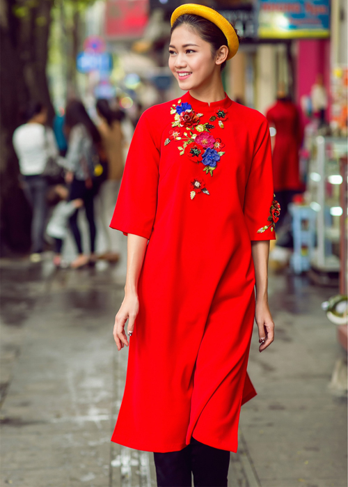 Mỹ Linh, Thanh T&uacute; dịu d&agrave;ng trong bộ ảnh &aacute;o d&agrave;i ng&agrave;y Tết