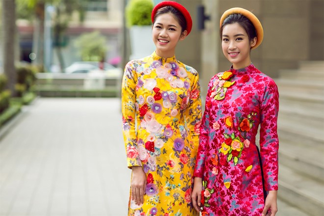Mỹ Linh, Thanh T&uacute; dịu d&agrave;ng trong bộ ảnh &aacute;o d&agrave;i ng&agrave;y Tết