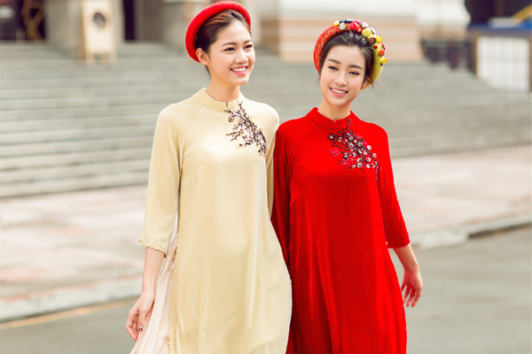 Mỹ Linh, Thanh T&uacute; dịu d&agrave;ng trong bộ ảnh &aacute;o d&agrave;i ng&agrave;y Tết